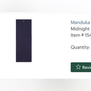 Manduka yogitoes long yoga towel in Midnight (black)